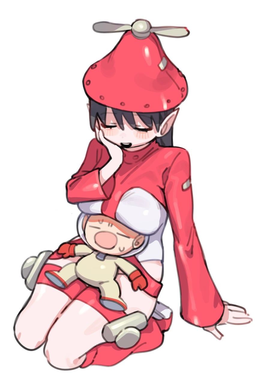 olimar and hocotate freight steam ship (pikmin and 1 more) drawn by hufy