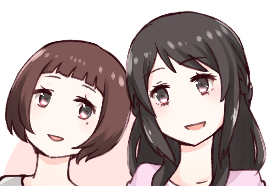 miyamizu mitsuha and natori sayaka (kimi no na wa.) drawn by i.u.y
