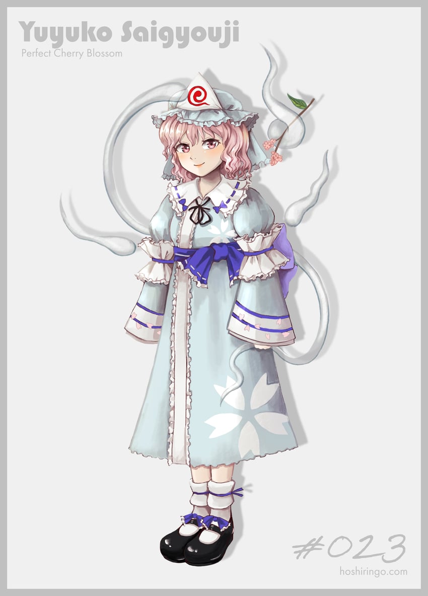 saigyouji yuyuko (touhou and 1 more) drawn by hoshiringo0902