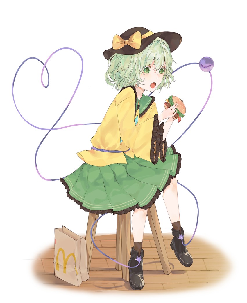 komeiji koishi (touhou and 1 more) drawn by fake_russian
