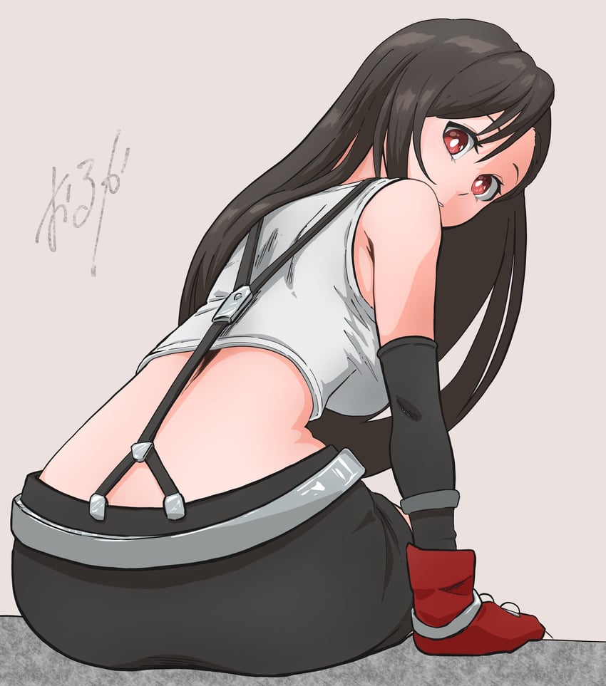 tifa lockhart (final fantasy and 1 more) drawn by wolkat
