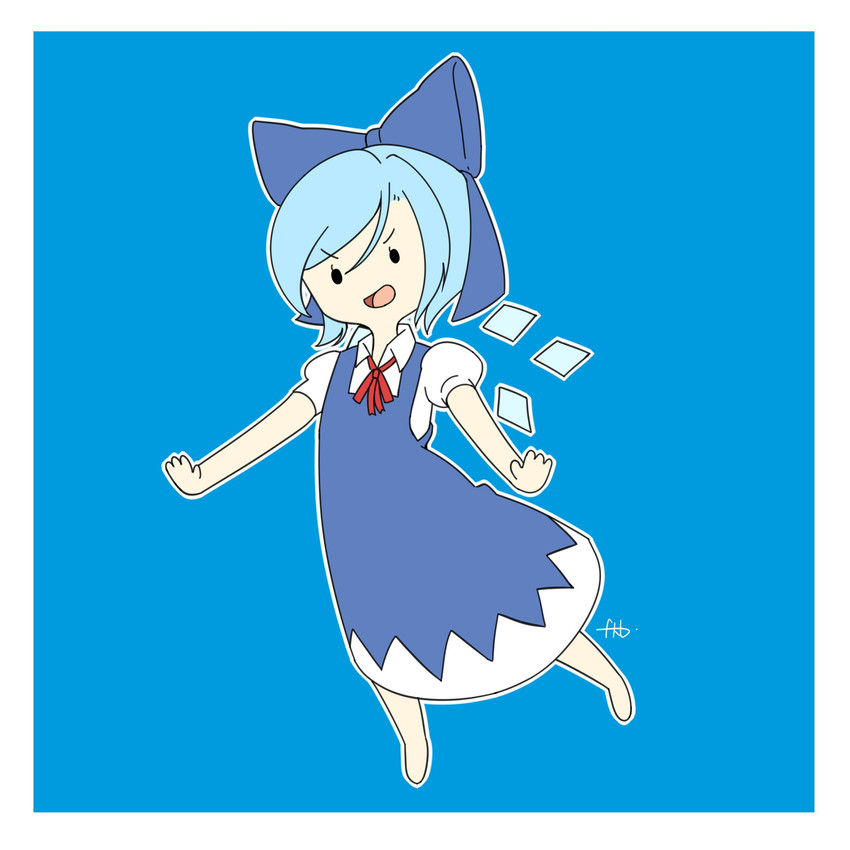 cirno (touhou and 1 more) drawn by farrel_kb