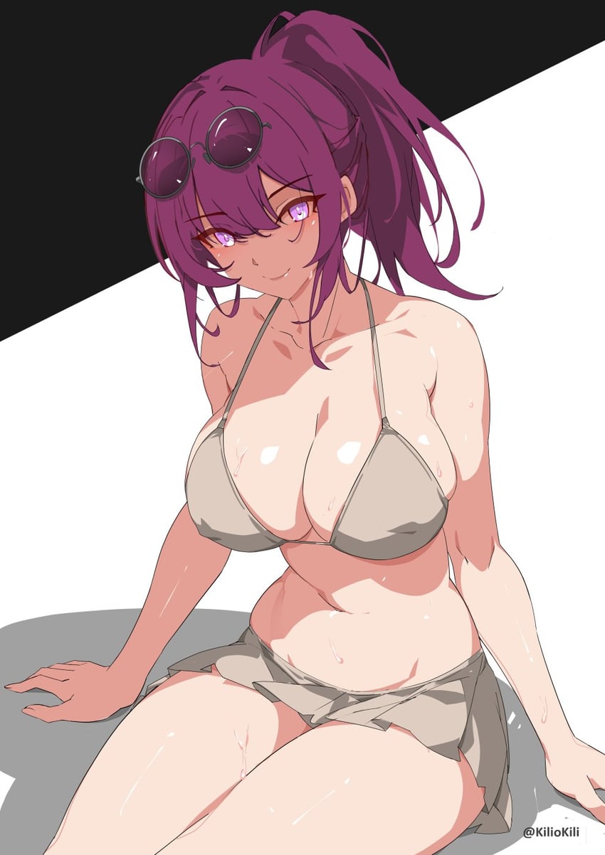 kafka (honkai and 1 more) drawn by kili_kilio