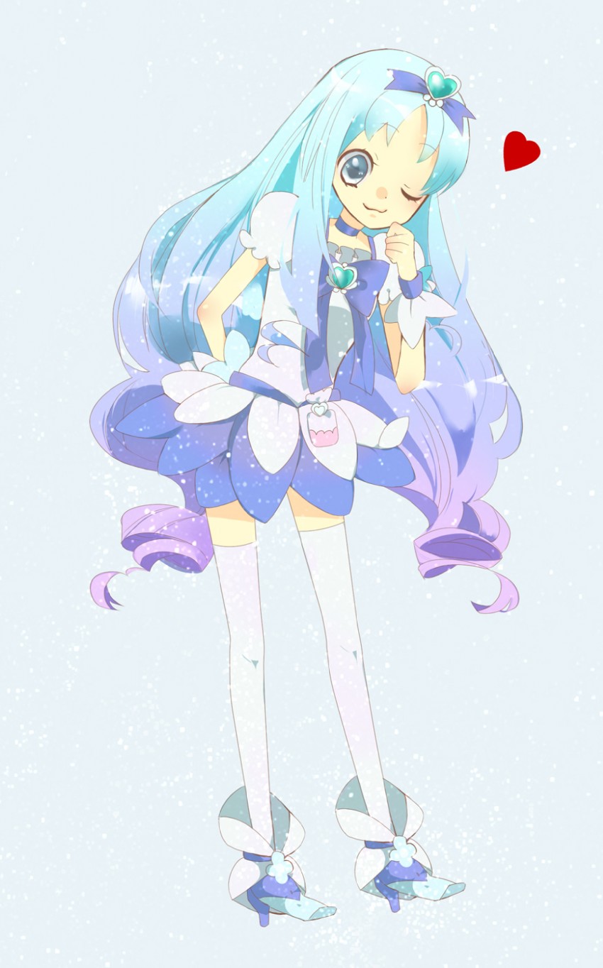 kurumi erika and cure marine (precure and 1 more) drawn by harumoto