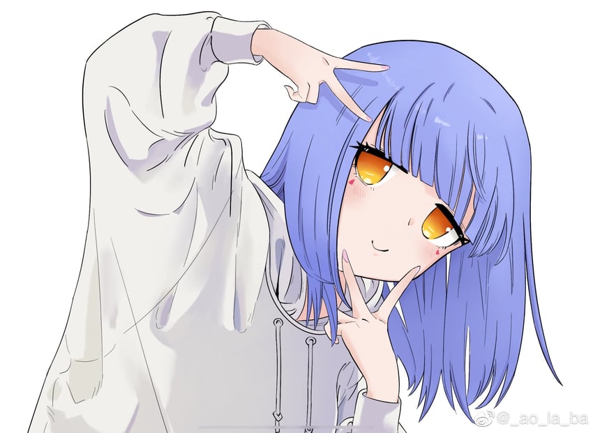 azusa (nijisanji and 2 more) drawn by weibo_5774845180
