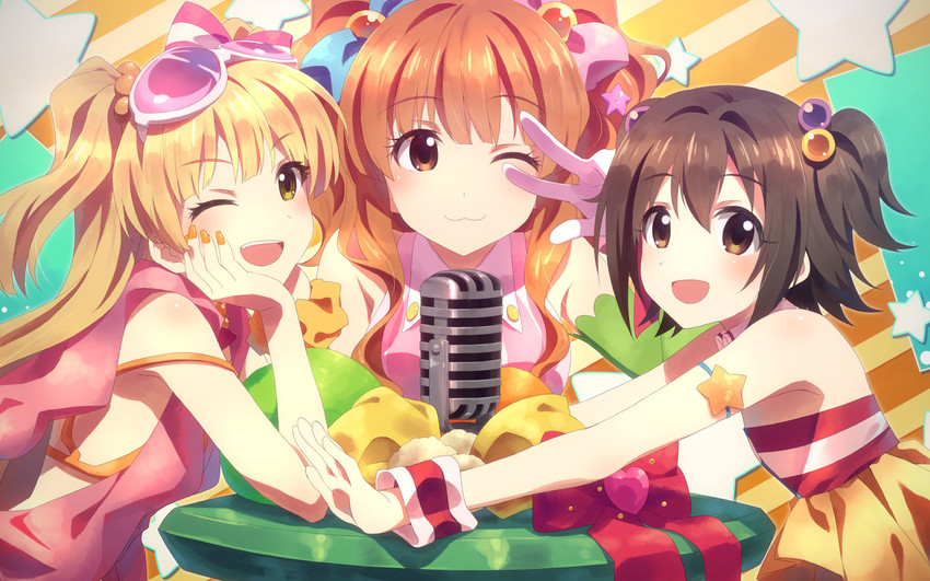 jougasaki rika, akagi miria, and moroboshi kirari (idolmaster and 1 more) drawn by yuuki_tatsuya