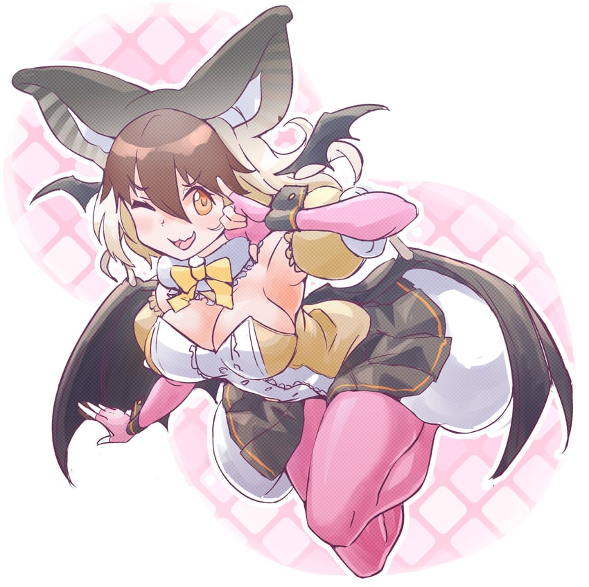 brown long-eared bat (kemono friends and 1 more) drawn by lowlandgorilla