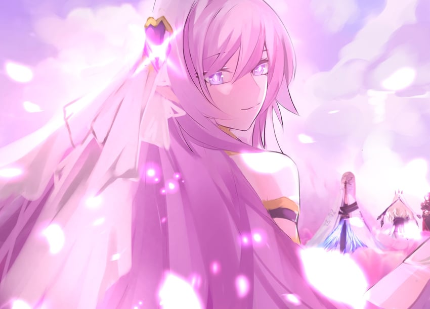 elysia, mobius, aponia, and eden (honkai and 1 more) drawn by vorranutklin01