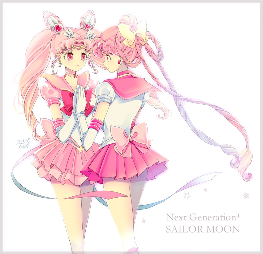 chibi usa, sailor chibi moon, cerecere, super sailor chibi moon, and sailor ceres (bishoujo senshi sailor moon and 1 more) drawn by saki_(hxaxcxk)