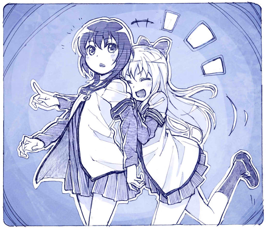 toshinou kyouko and funami yui (yuruyuri) drawn by sakino_shingetsu