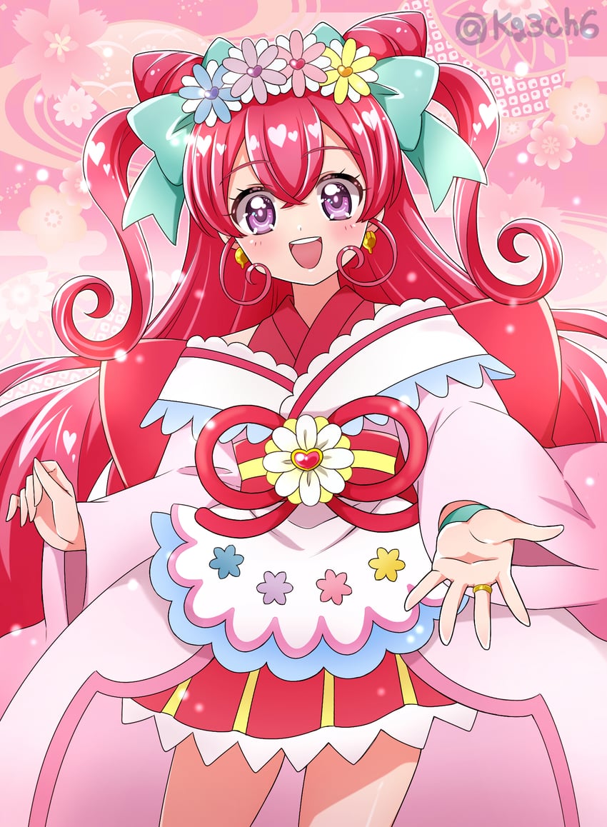 nagomi yui and cure precious (precure and 1 more) drawn by kagami_chihiro