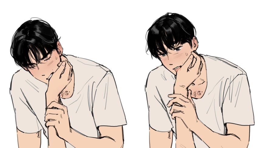 sung han-bin and zhang hao (real life and 1 more) drawn by haotmeal