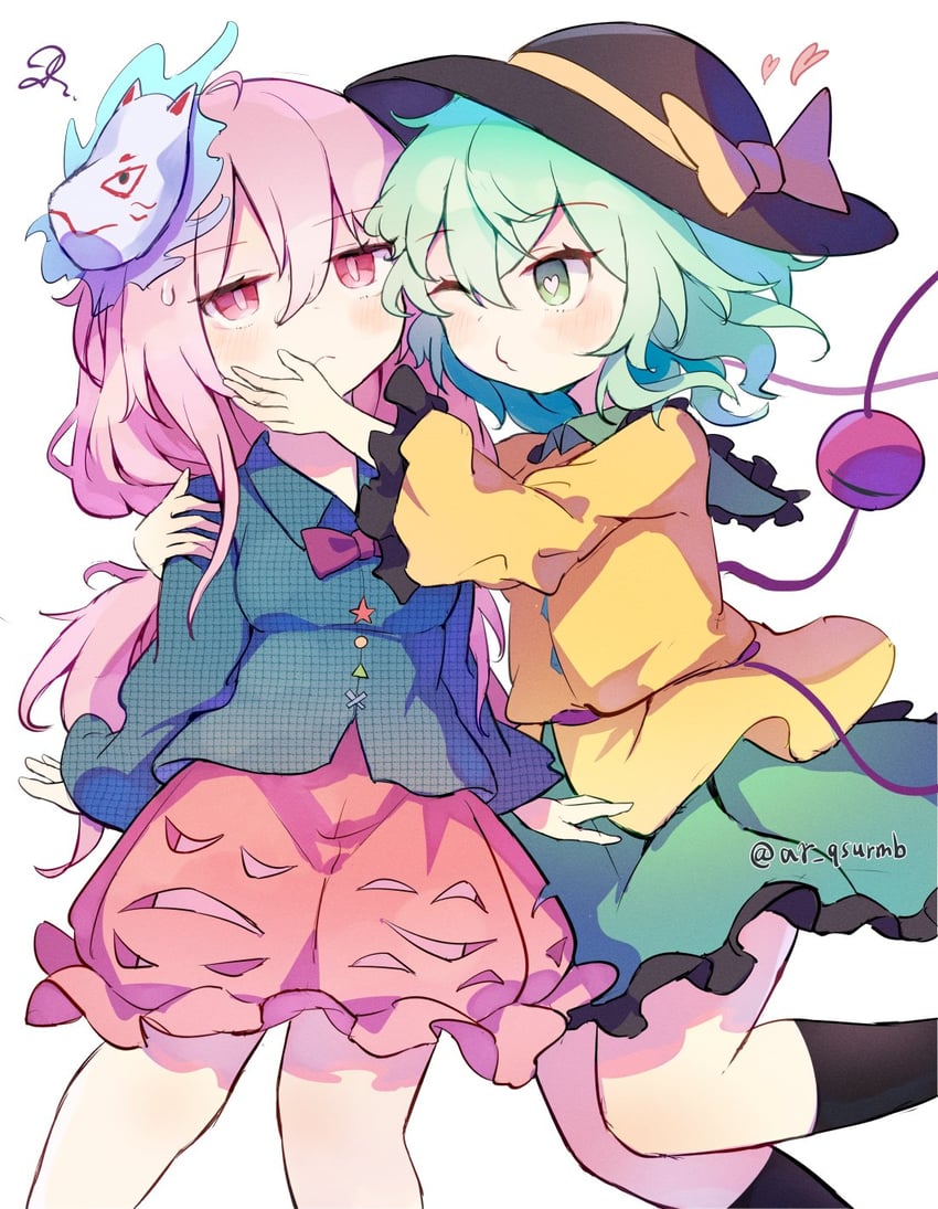 komeiji koishi and hata no kokoro (touhou) drawn by ar_(maeus)
