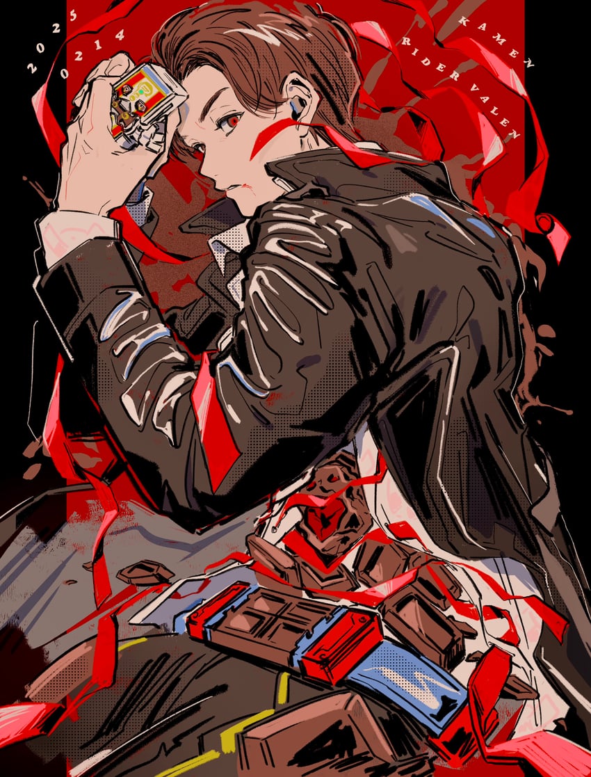 gochizo, kamen rider valen, and karakida hanto (kamen rider and 1 more) drawn by m0m0maru2007