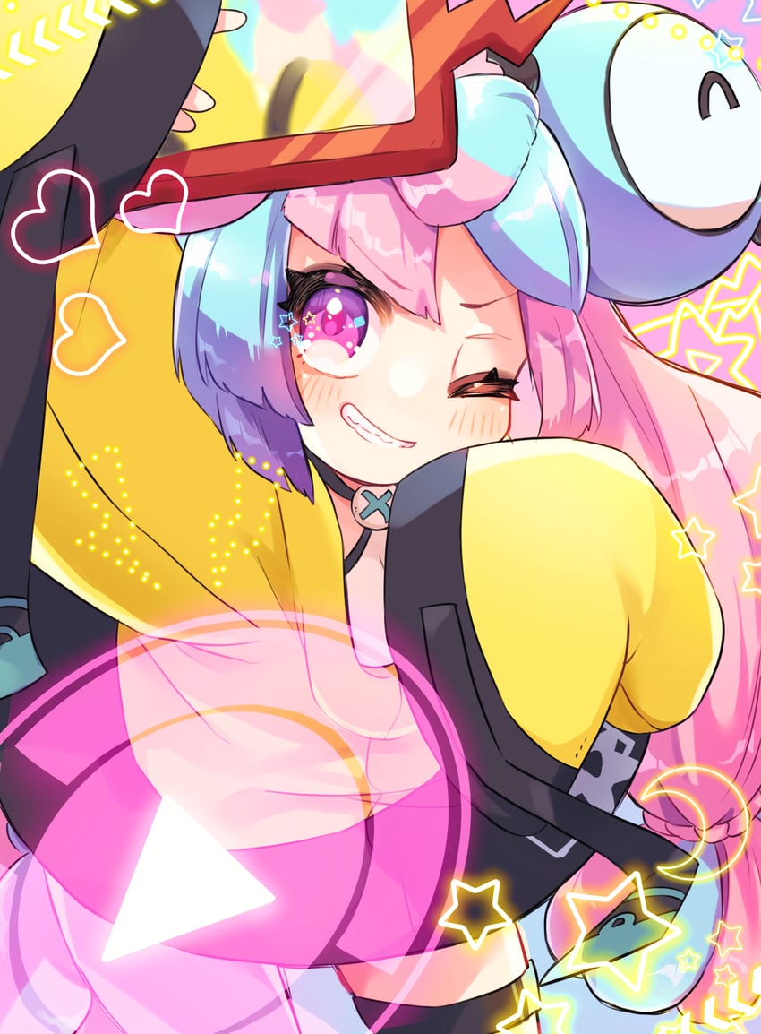 iono, rotom, and rotom phone (pokemon and 1 more) drawn by nanakusa_yomogi