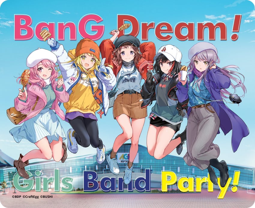 mitake ran, tsurumaki kokoro, maruyama aya, minato yukina, and toyama kasumi (bang dream!) drawn by tiv