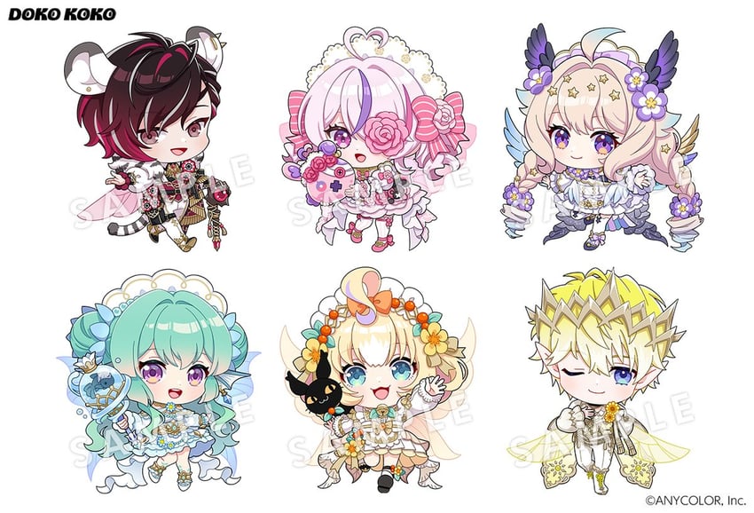 enna alouette, finana ryugu, millie parfait, maria marionette, sonny brisko, and 4 more (nijisanji and 1 more) drawn by nightcat