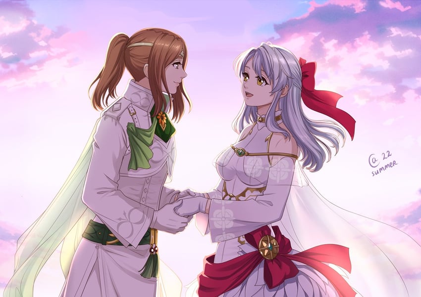 micaiah and kiran (fire emblem and 2 more) drawn by autumn-sacura