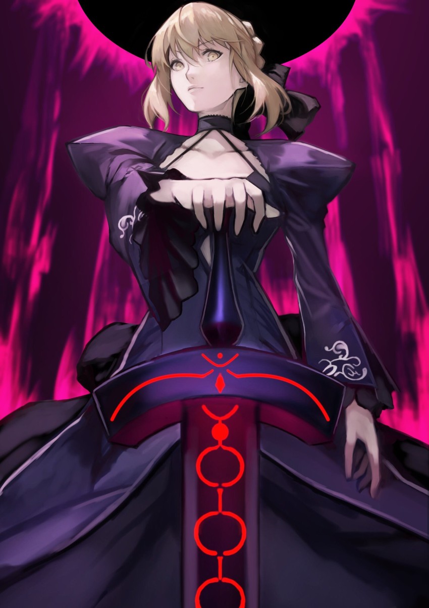 artoria pendragon and saber alter (fate and 2 more) drawn by yoshio_(55level)