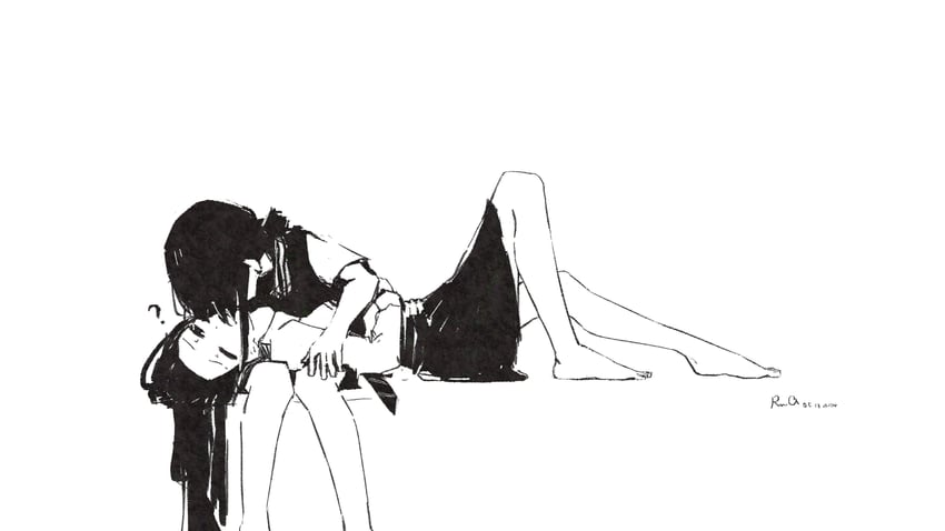 iseri nina and awa subaru (girls band cry) drawn by rnna