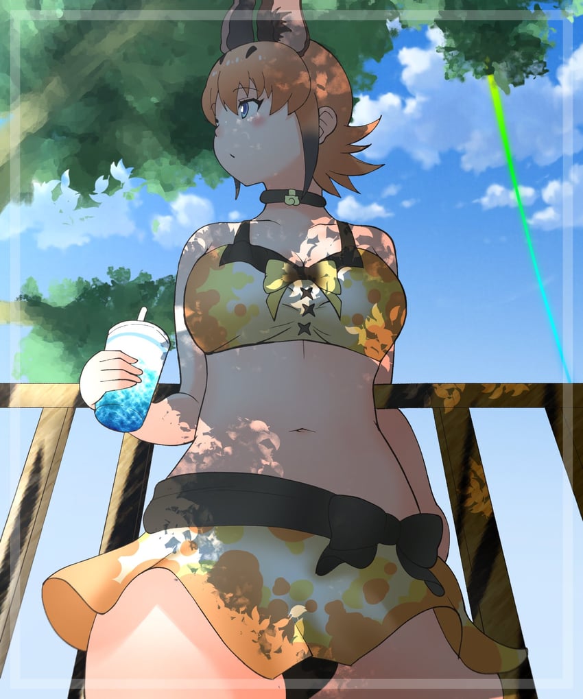 caracal (kemono friends and 1 more) drawn by cats_yone