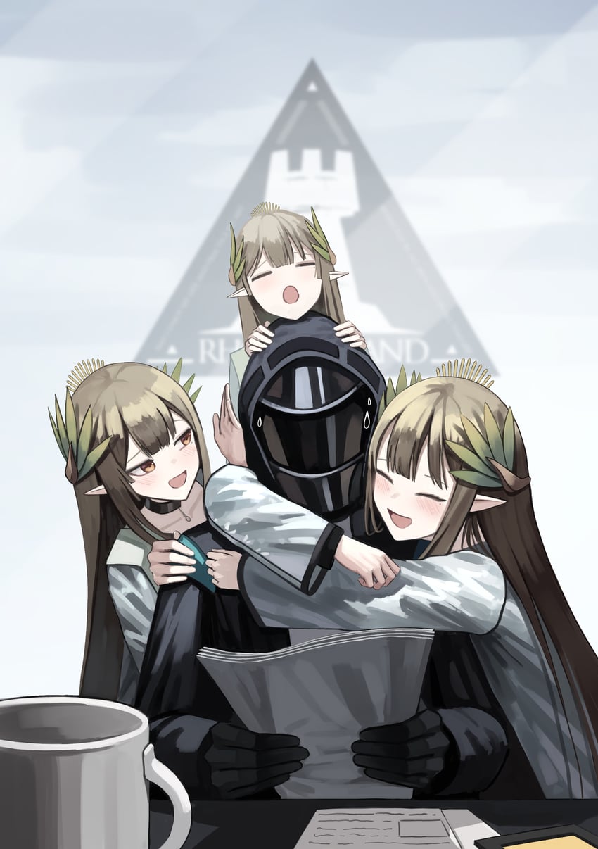 doctor, muelsyse, and flowing shape (arknights) drawn by kimsuwan2013