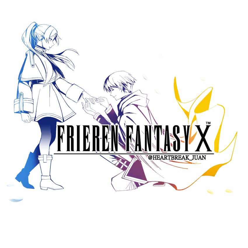 frieren and himmel (final fantasy and 2 more) drawn by heartbreak_juan