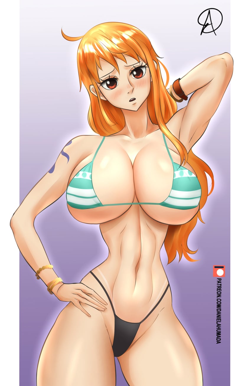 nami (one piece) drawn by almualim