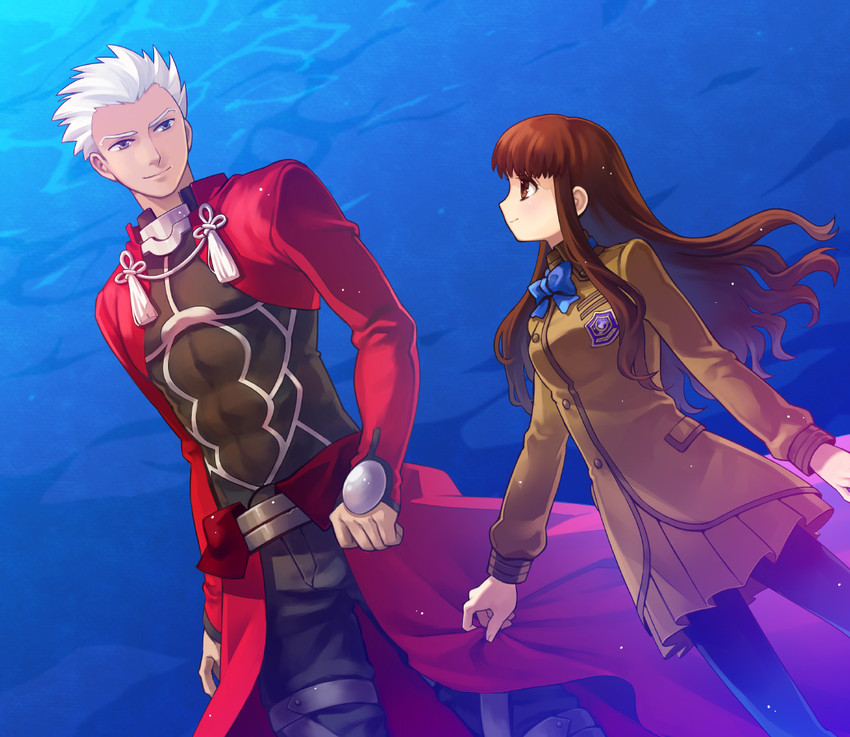archer and kishinami hakuno (fate and 1 more) drawn by tetsukuzu_tetsuko