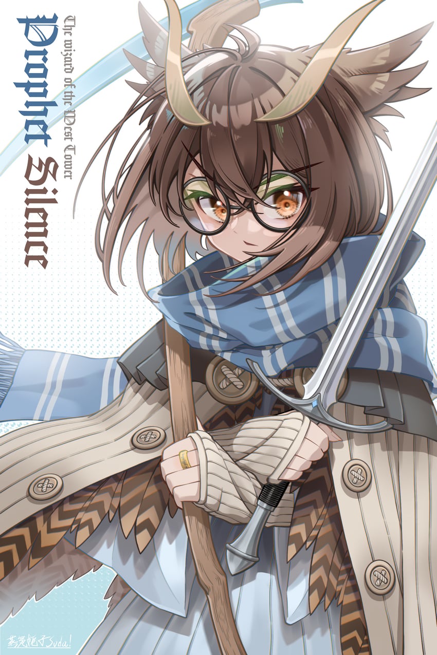 silence (arknights and 2 more) drawn by zhengqi_zhizi_sg