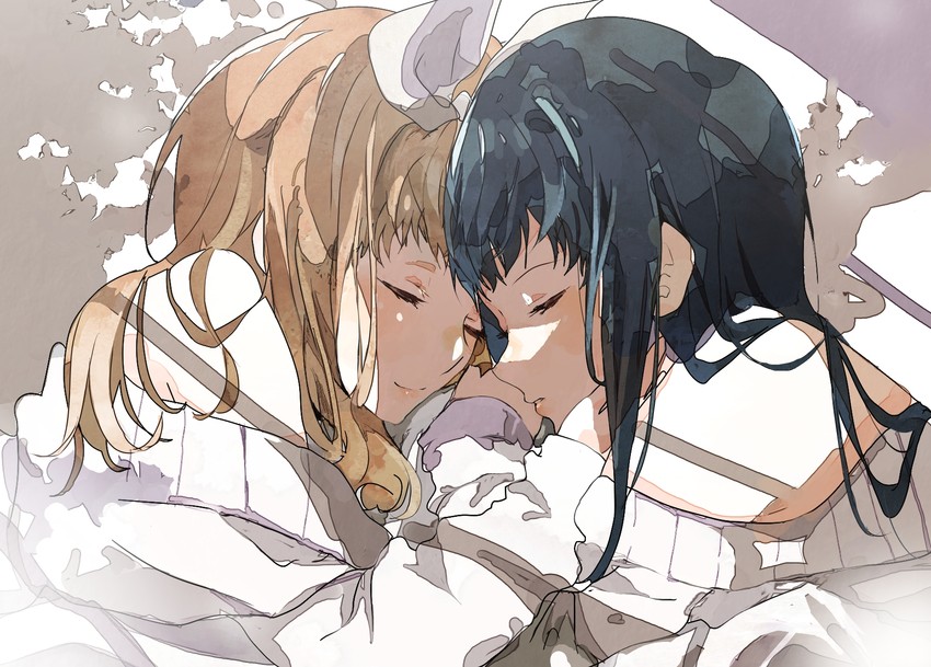 yoroizuka mizore and yoshikawa yuuko (hibike! euphonium) drawn by kataru_(ubw-emiya)