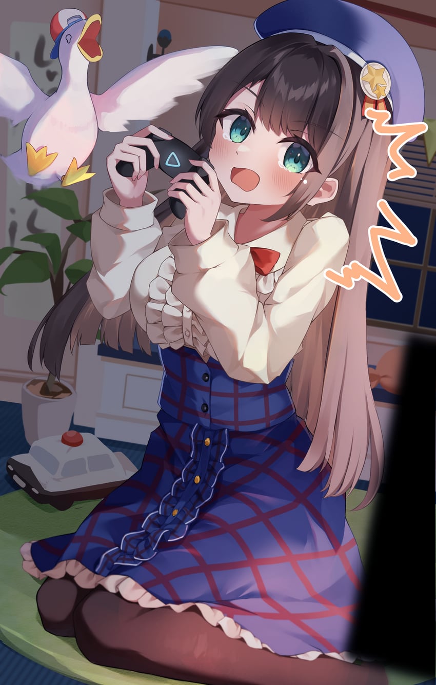 oozora subaru and subaru duck (hololive) drawn by cet_(hajisirazunoko)