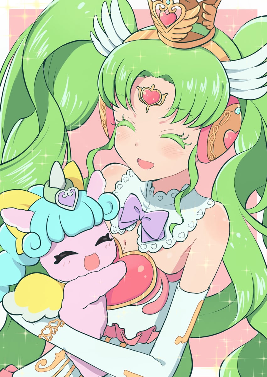 falulu and unicorn (pretty series and 1 more) drawn by cbgb