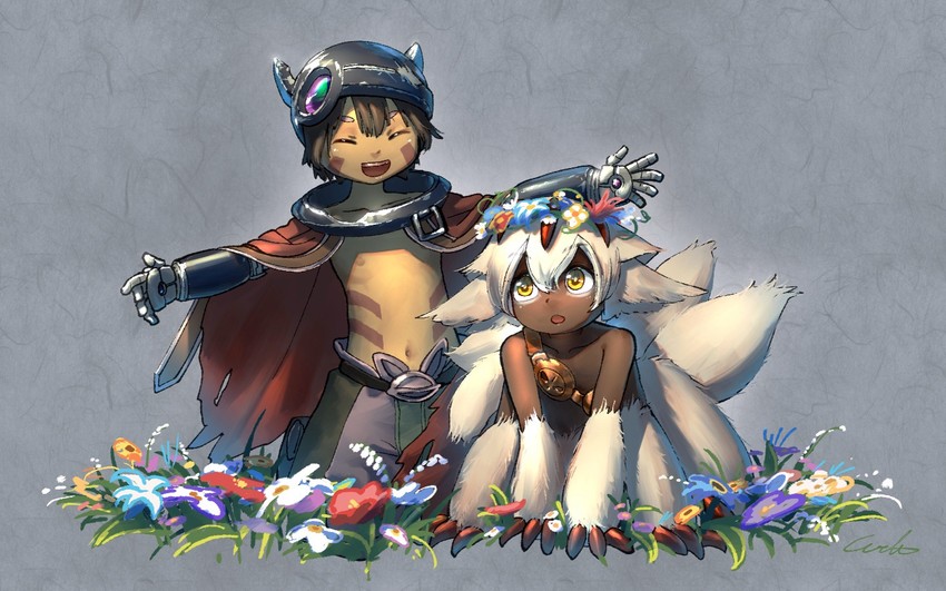 reg and faputa (made in abyss) drawn by welt_(kinsei_koutenkyoku)