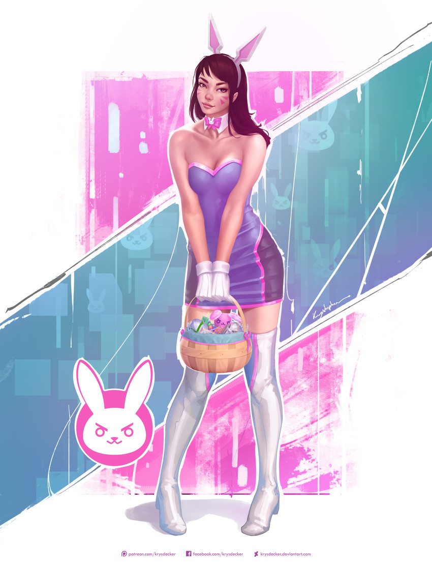 d.va (overwatch and 1 more) drawn by krystopher_decker