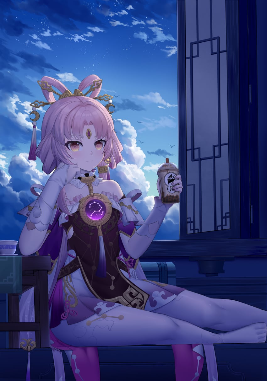 fu xuan (honkai and 1 more) drawn by skym_(kumei)