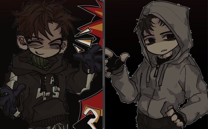 simon henriksson and david leatherhoff (cry of fear and 1 more) drawn by ju-san