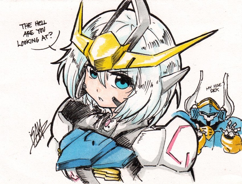 gundam barbatos and helmwige reincar (gundam and 1 more) drawn by isaki_tanaka