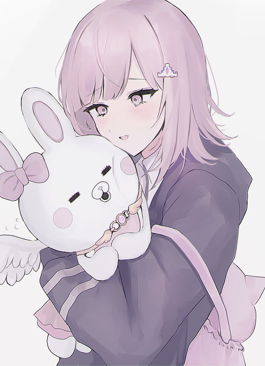 nanami chiaki and usami (danganronpa and 1 more) drawn by shima_(fm_90mhz)