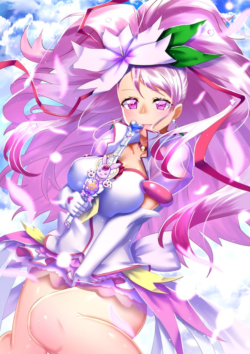hanadera nodoka, cure grace, rabirin, and super cure grace (precure and 3 more) drawn by curecycadura
