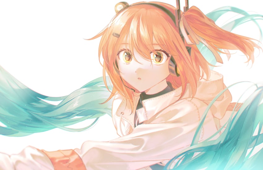 hatsune miku and adachi rei (vocaloid and 2 more) drawn by hamuna_(hamuna_86)