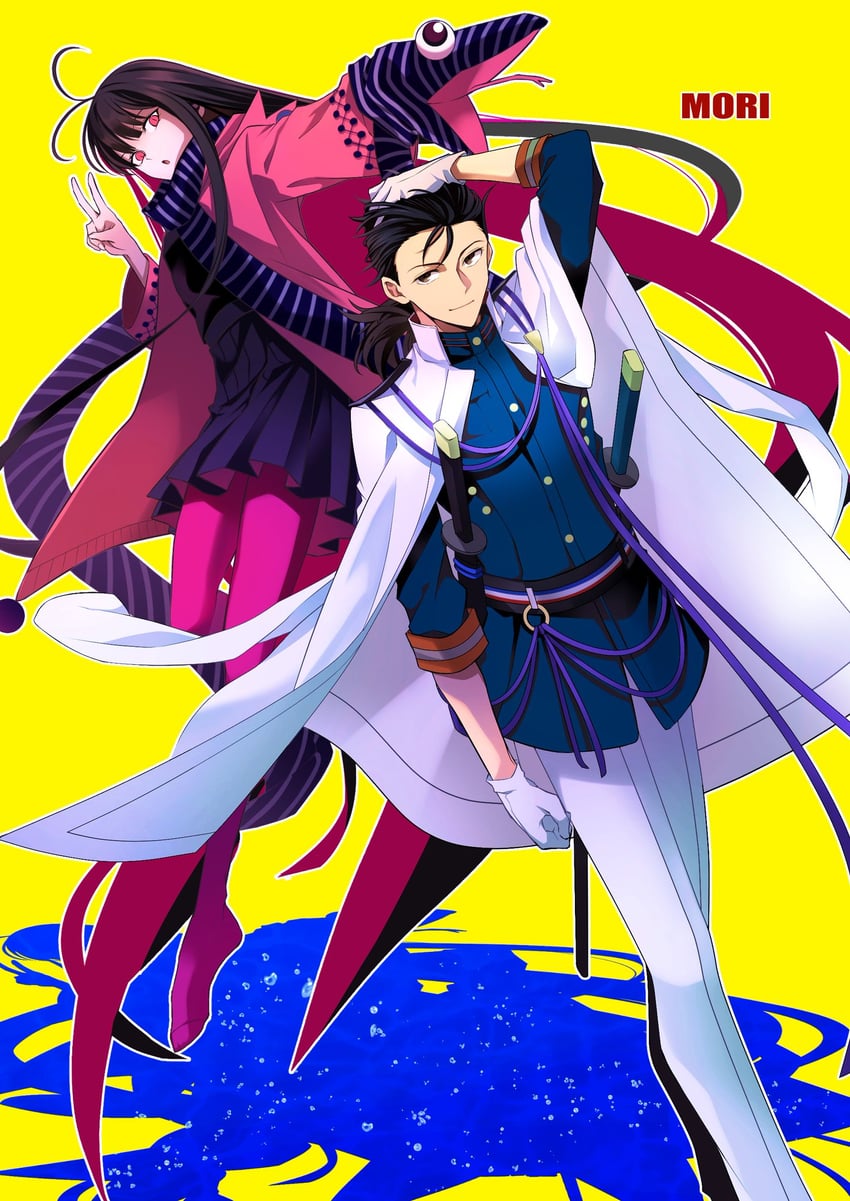 oryou and sakamoto ryouma (fate and 1 more) drawn by morita_yuu