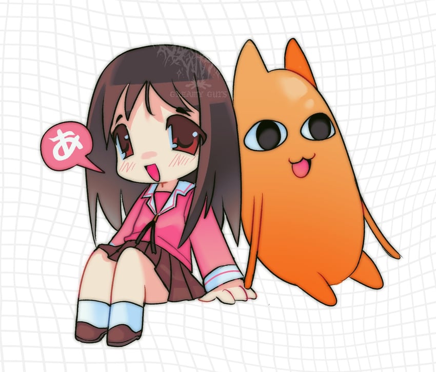 kasuga ayumu and mihama chiyo's father (azumanga daioh) drawn by gleamyguts