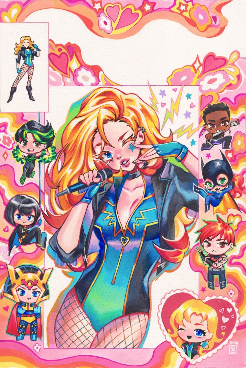 batgirl, barbara gordon, cassandra cain, big barda, grace choi, and 1 more (dc comics and 1 more) drawn by rian_gonzales