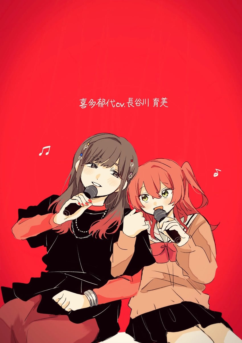 kita ikuyo and hasegawa ikumi (bocchi the rock! and 1 more) drawn by fuji_1221