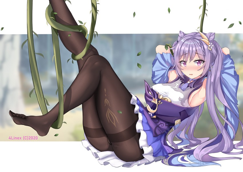 keqing (genshin impact) drawn by line4x
