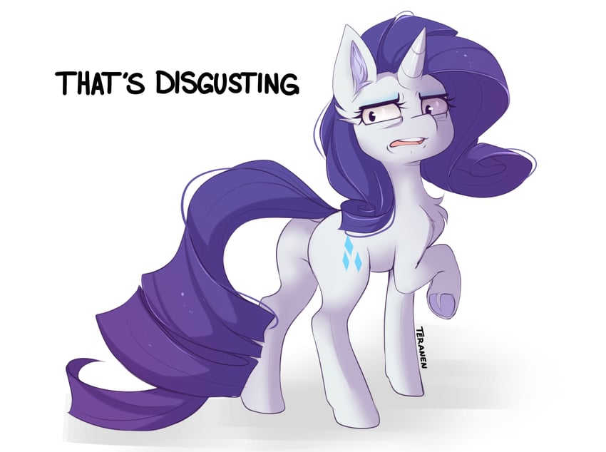 rarity (my little pony and 1 more) drawn by teranen