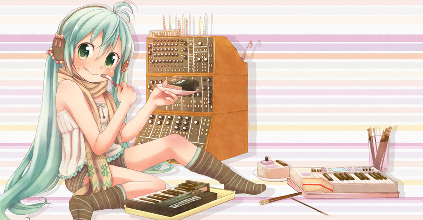hatsune miku (vocaloid) drawn by shinryou_rei