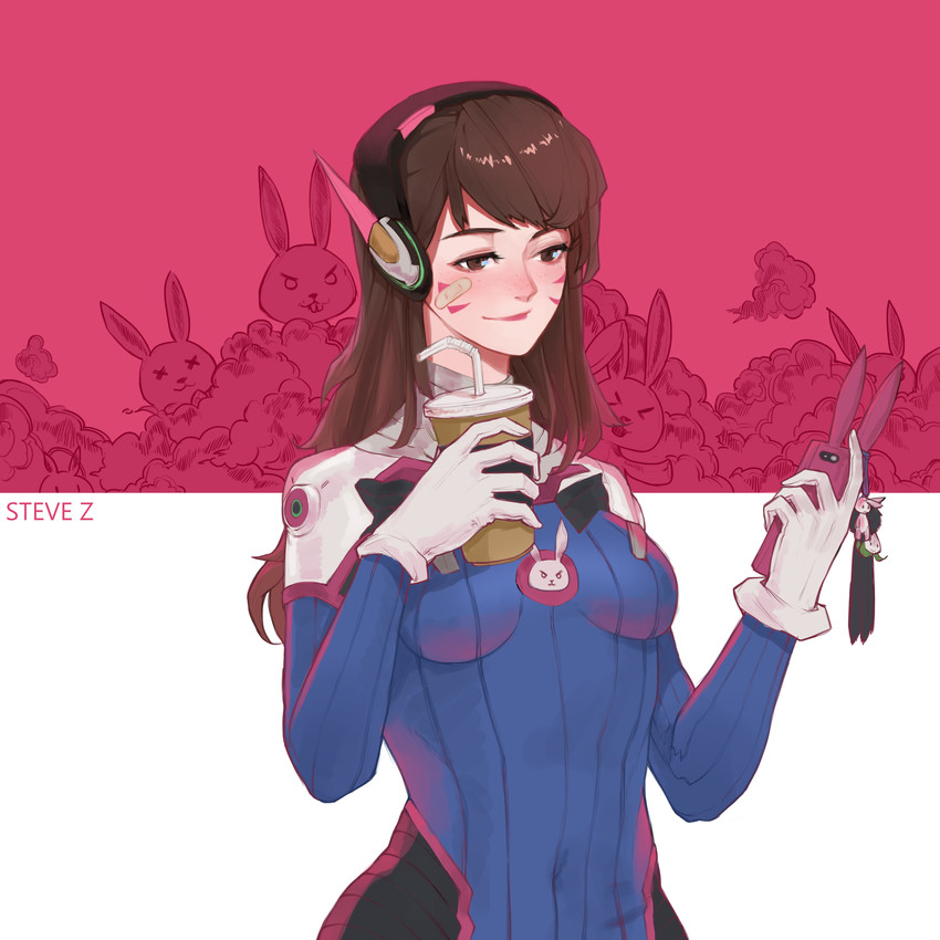 d.va (overwatch and 1 more) drawn by steve_zheng