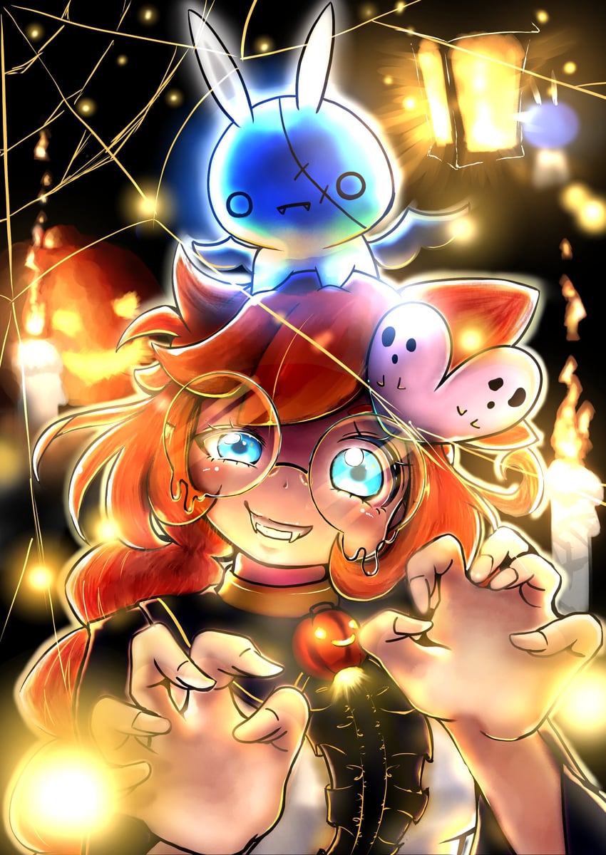 penny crygor and alien bunny (warioware) drawn by yaruki71usagi